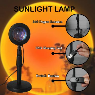 Sunset Lamp Projector 16 Color Changing Light with Remote Control